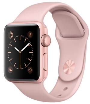 Apple Watch 2 38mm Rose Gold Aluminum Case Pink Sport Band